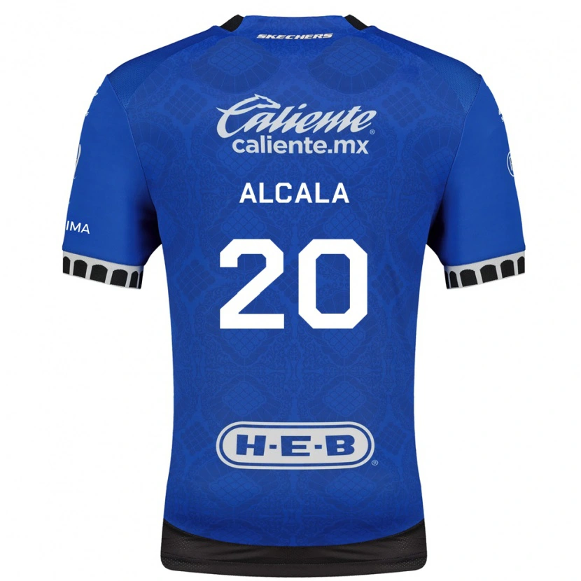 Danxen Criança Camisola Álex Alcalá #20 Azul Real Branco Preto Alternativa 2026/27 Camisa Brasil