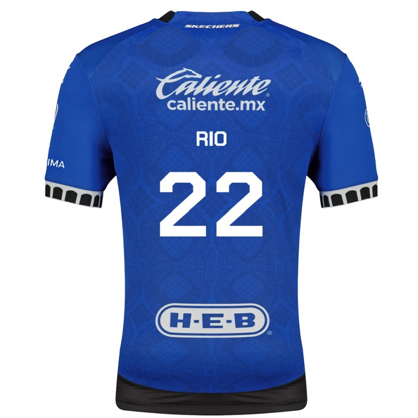Danxen Criança Camisola Martín Rio #22 Azul Real Branco Preto Alternativa 2026/27 Camisa Brasil