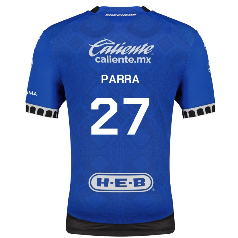 Danxen Criança Camisola Daniel Parra #27 Azul Real Branco Preto Alternativa 2026/27 Camisa Brasil