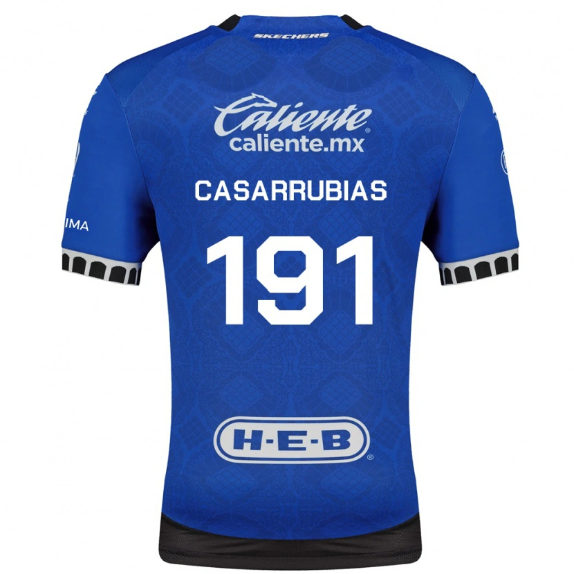 Danxen Criança Camisola Aaron Casarrubias #191 Azul Real Branco Preto Alternativa 2026/27 Camisa Brasil