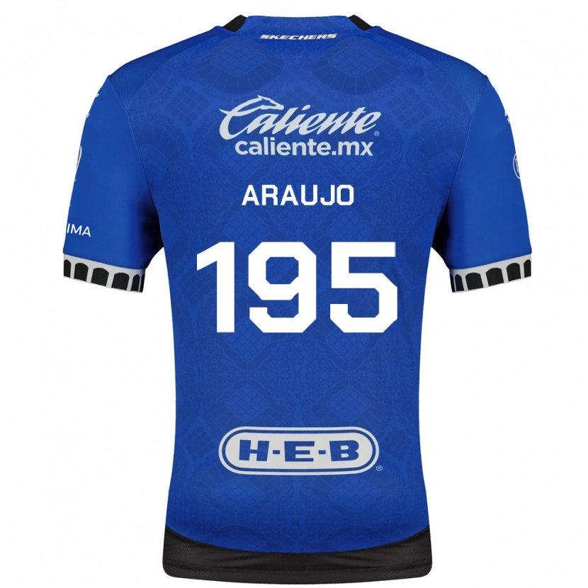 Danxen Criança Camisola Diego Araujo #195 Azul Real Branco Preto Alternativa 2026/27 Camisa Brasil