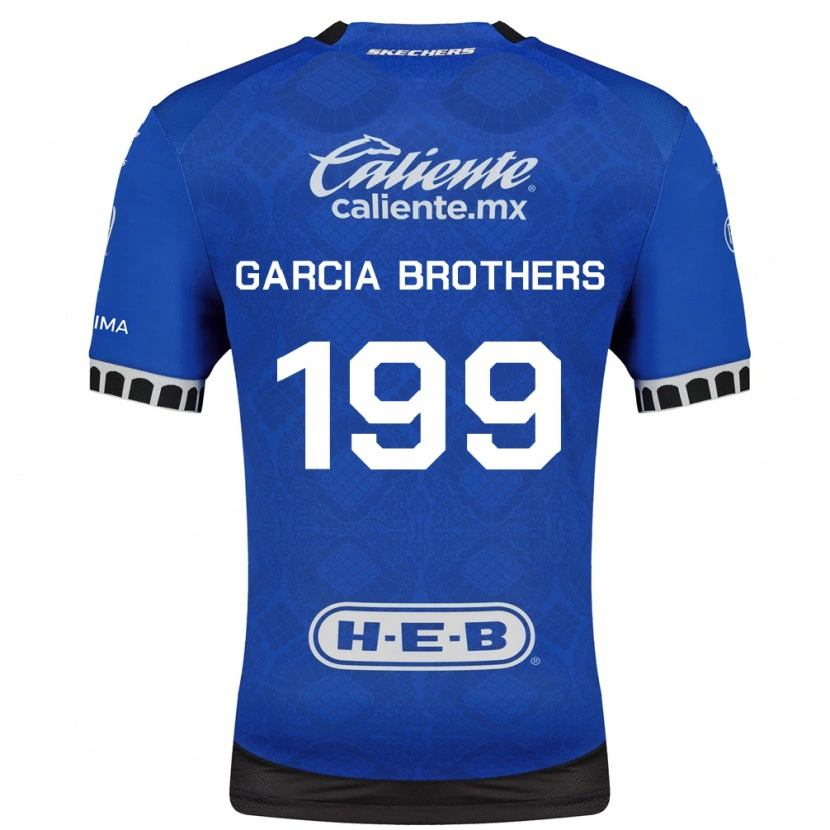 Danxen Criança Camisola Sergio Garcia Brothers #199 Azul Real Branco Preto Alternativa 2026/27 Camisa Brasil