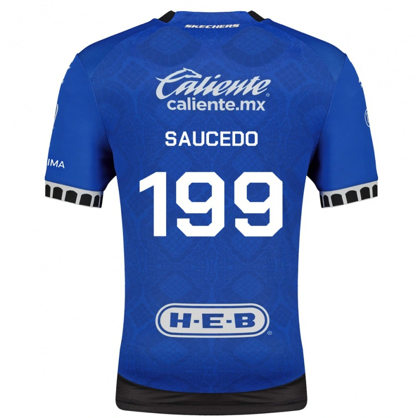 Danxen Criança Camisola Christian Saucedo #199 Azul Real Branco Preto Alternativa 2026/27 Camisa Brasil