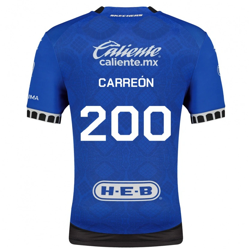 Danxen Criança Camisola Cristian Carreón #200 Azul Real Branco Preto Alternativa 2026/27 Camisa Brasil