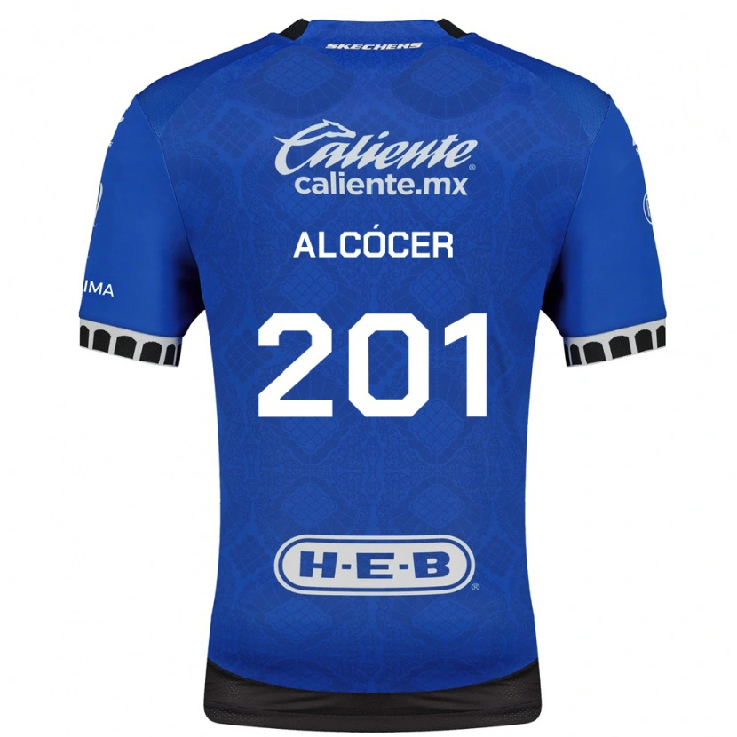 Danxen Criança Camisola Julián Alcócer #201 Azul Real Branco Preto Alternativa 2026/27 Camisa Brasil