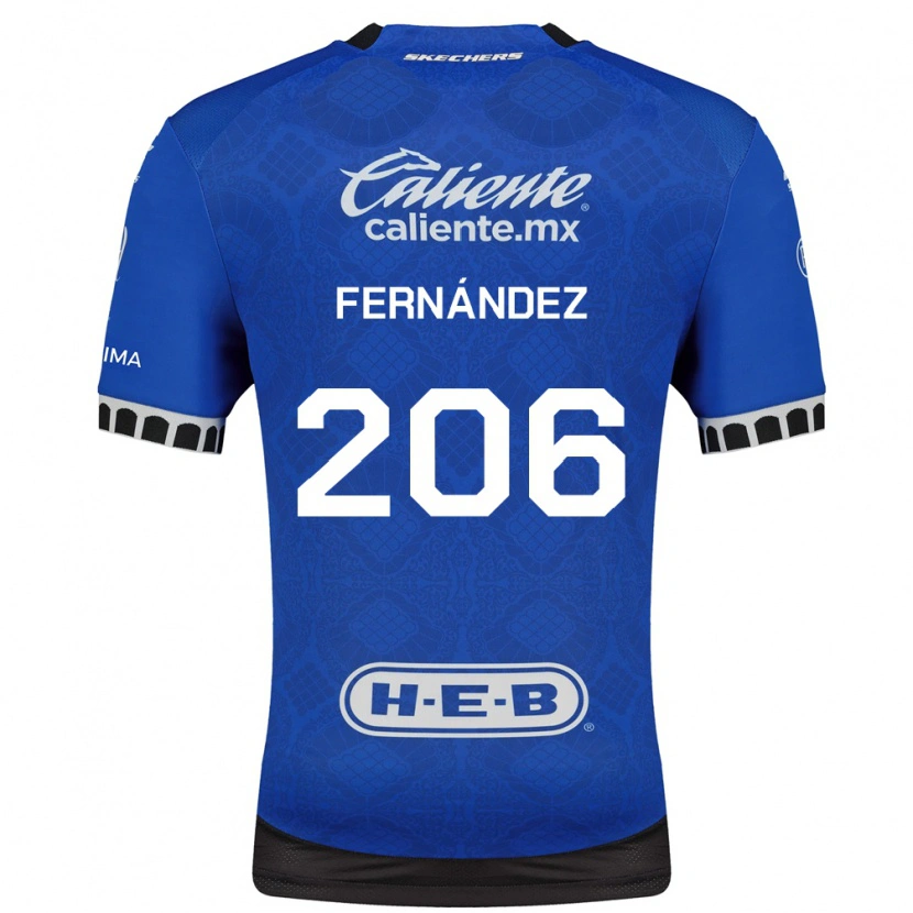 Danxen Criança Camisola Erik Fernández #206 Azul Real Branco Preto Alternativa 2026/27 Camisa Brasil