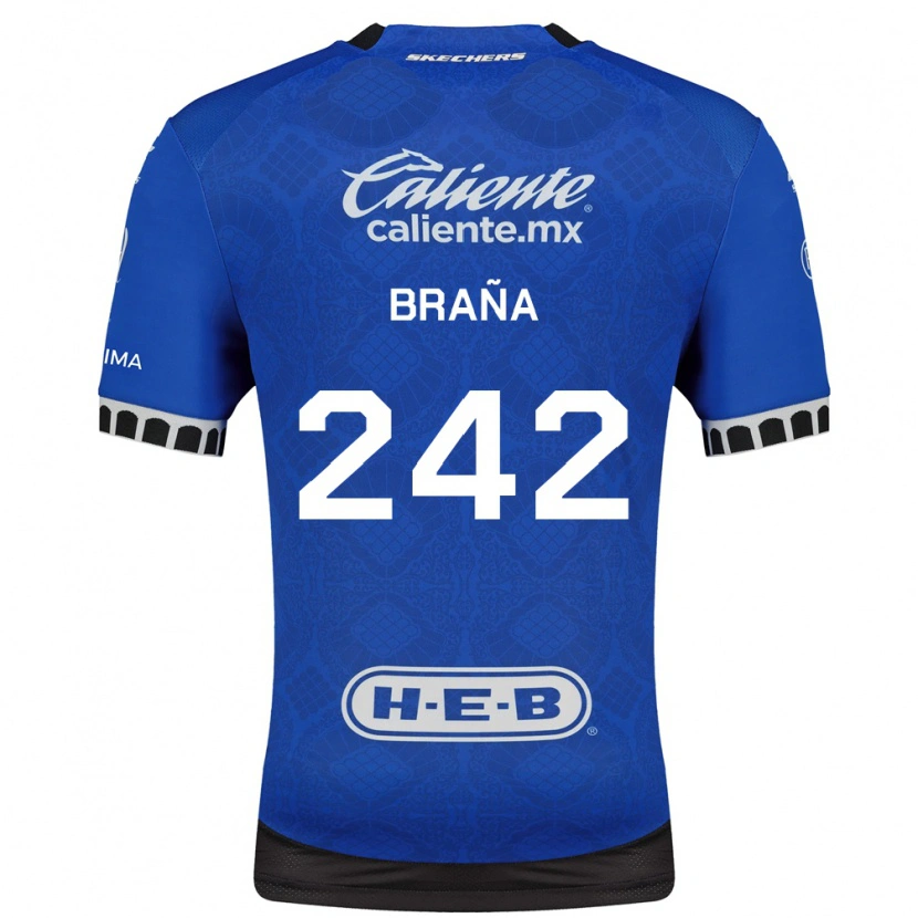 Danxen Criança Camisola Armando Braña #242 Azul Real Branco Preto Alternativa 2026/27 Camisa Brasil
