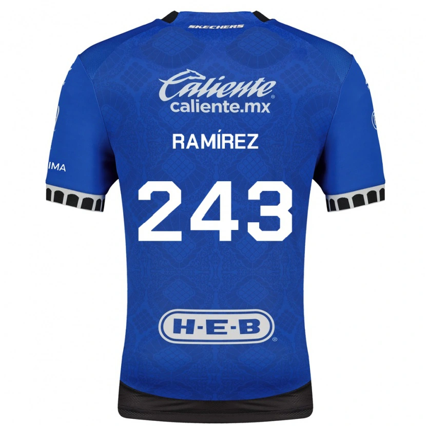 Danxen Criança Camisola Eleazar Ramírez #243 Azul Real Branco Preto Alternativa 2026/27 Camisa Brasil