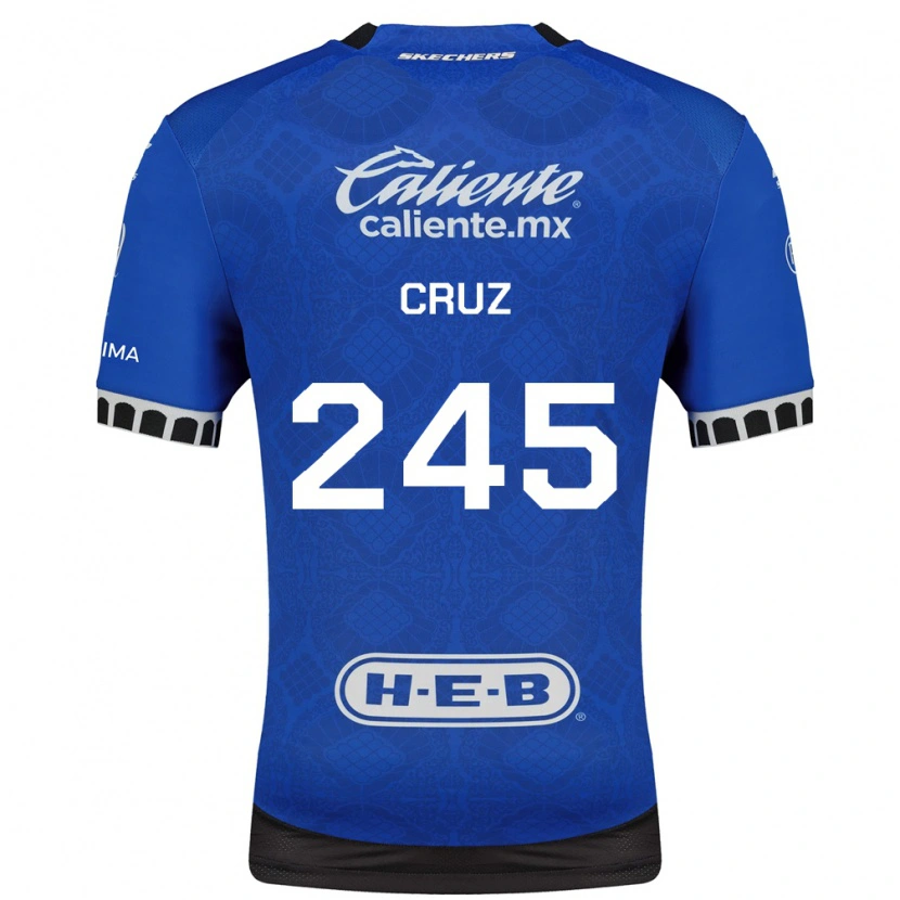 Danxen Criança Camisola Leonardo Cruz #245 Azul Real Branco Preto Alternativa 2026/27 Camisa Brasil