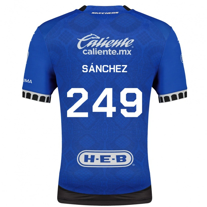 Danxen Criança Camisola Sergio Sánchez #249 Azul Real Branco Preto Alternativa 2026/27 Camisa Brasil