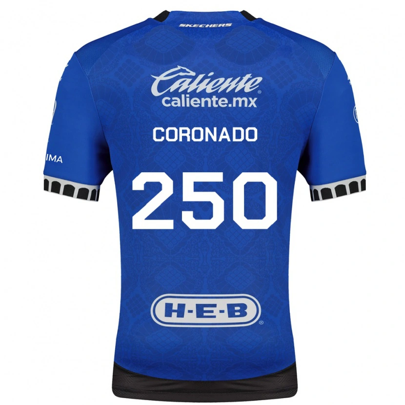 Danxen Criança Camisola Maximiliano Coronado #250 Azul Real Branco Preto Alternativa 2026/27 Camisa Brasil