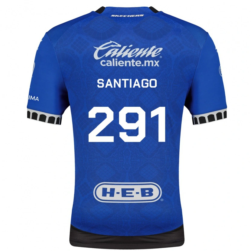 Danxen Criança Camisola Santiago De La Barrera #291 Azul Real Branco Preto Alternativa 2026/27 Camisa Brasil