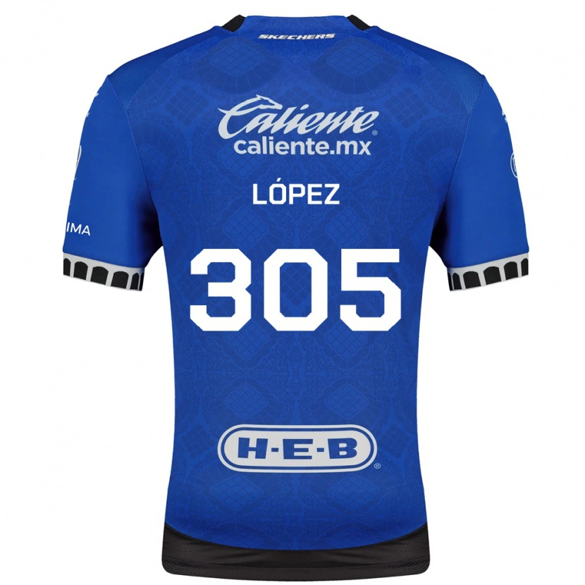 Danxen Criança Camisola Noé López #305 Azul Real Branco Preto Alternativa 2026/27 Camisa Brasil