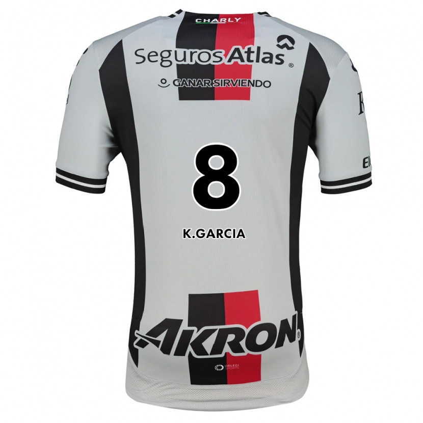Danxen Criança Camisola Karen García #8 Branco Vermelho Preto Alternativa 2026/27 Camisa Brasil