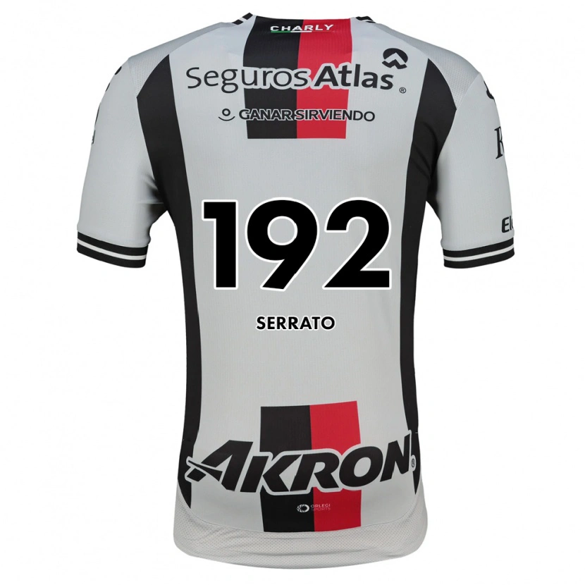 Danxen Criança Camisola Jesús Serrato #192 Branco Vermelho Preto Alternativa 2026/27 Camisa Brasil