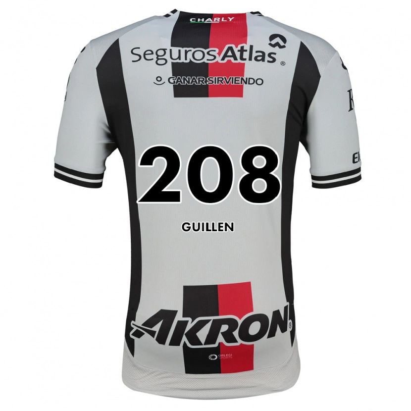 Danxen Criança Camisola Jesús Guillén #208 Branco Vermelho Preto Alternativa 2026/27 Camisa Brasil