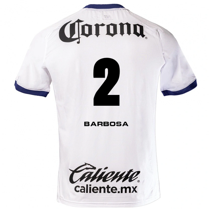 Danxen Criança Camisola Diego Barbosa #2 Branco Azul Preto Alternativa 2026/27 Camisa Brasil