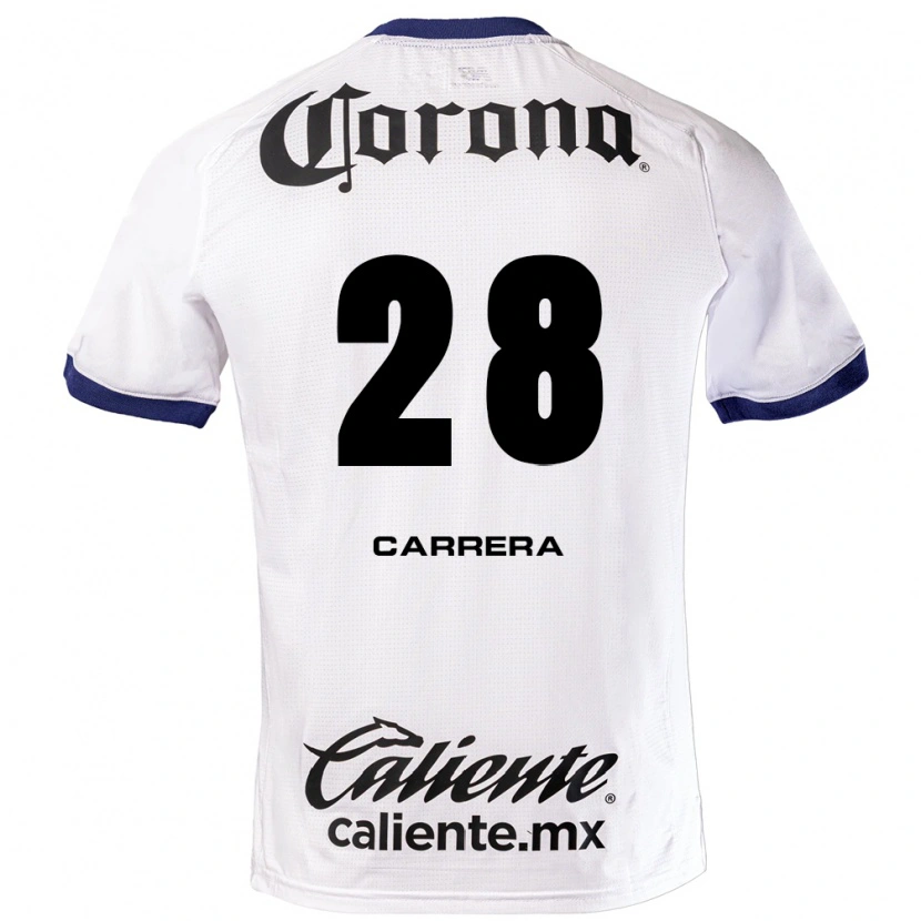 Danxen Criança Camisola Nico Carrera #28 Branco Azul Preto Alternativa 2026/27 Camisa Brasil