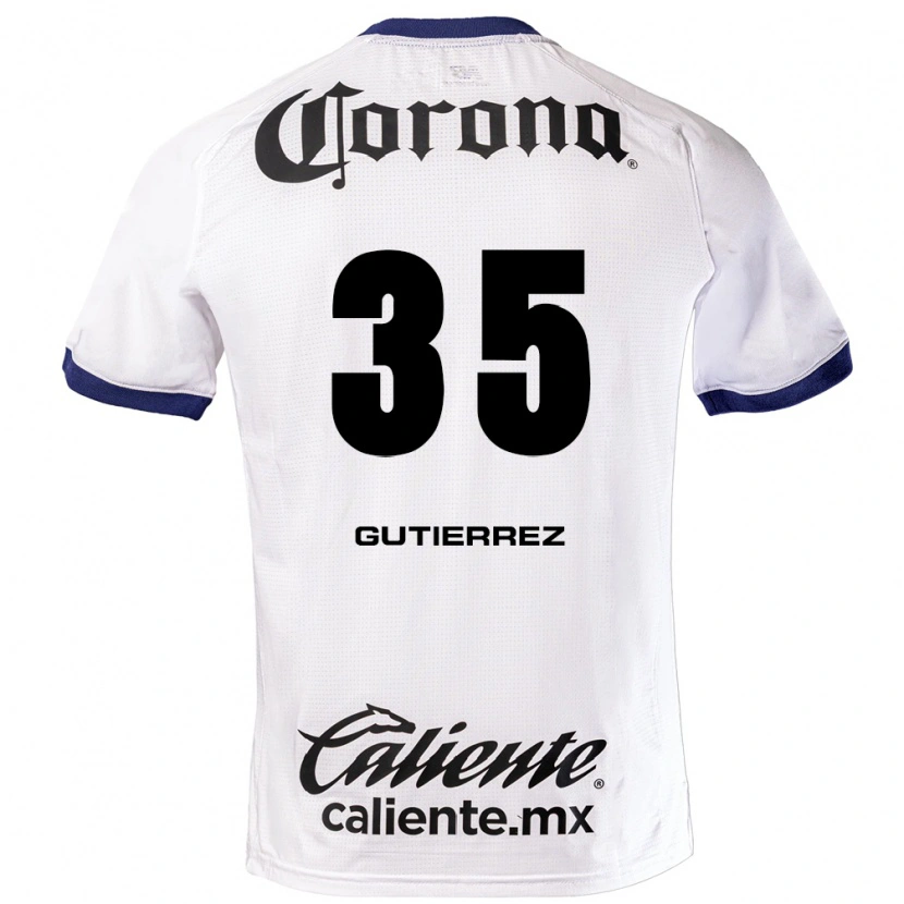 Danxen Criança Camisola Érick Gutiérrez #35 Branco Azul Preto Alternativa 2026/27 Camisa Brasil