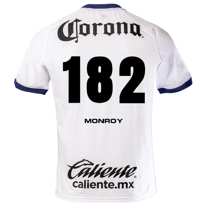 Danxen Criança Camisola Brayan Monroy #182 Branco Azul Preto Alternativa 2026/27 Camisa Brasil
