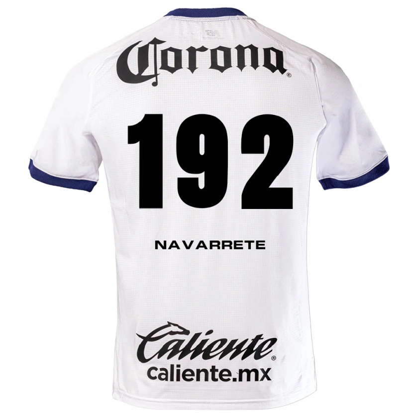 Danxen Criança Camisola Luis Navarrete #192 Branco Azul Preto Alternativa 2026/27 Camisa Brasil