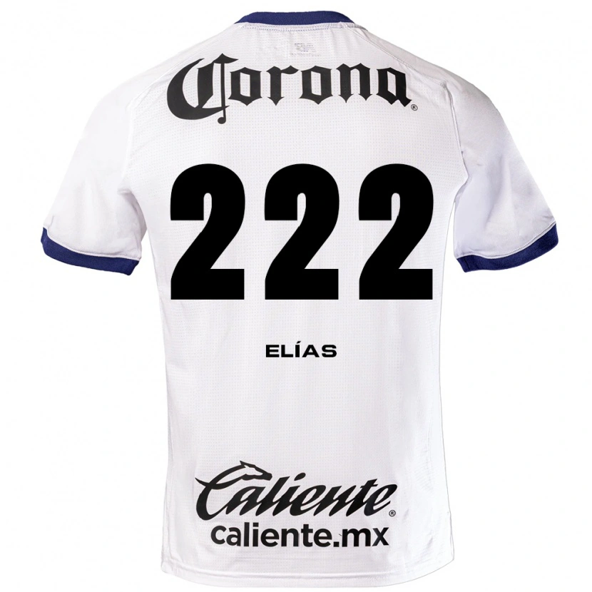 Danxen Criança Camisola Carlos Elías #222 Branco Azul Preto Alternativa 2026/27 Camisa Brasil