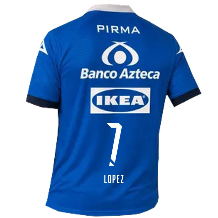 Danxen Criança Camisola Viridiana López #7 Azul Branco Alternativa 2026/27 Camisa Brasil