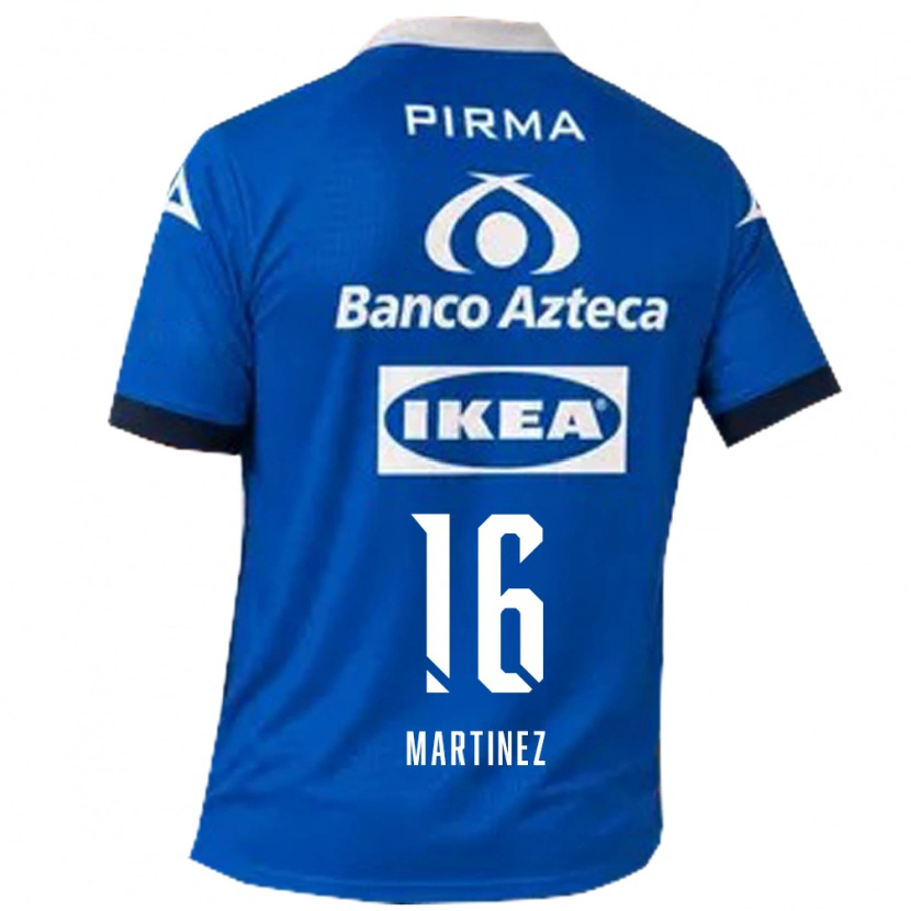 Danxen Criança Camisola Dulce Martínez #16 Azul Branco Alternativa 2026/27 Camisa Brasil