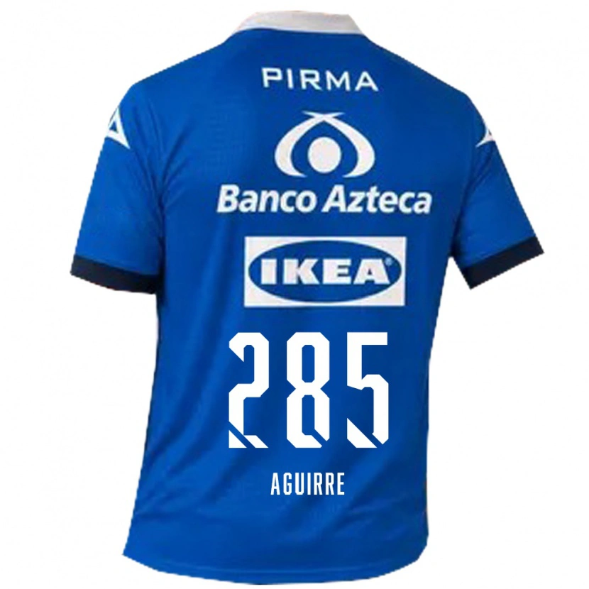 Danxen Criança Camisola Juan Aguirre #285 Azul Branco Alternativa 2026/27 Camisa Brasil