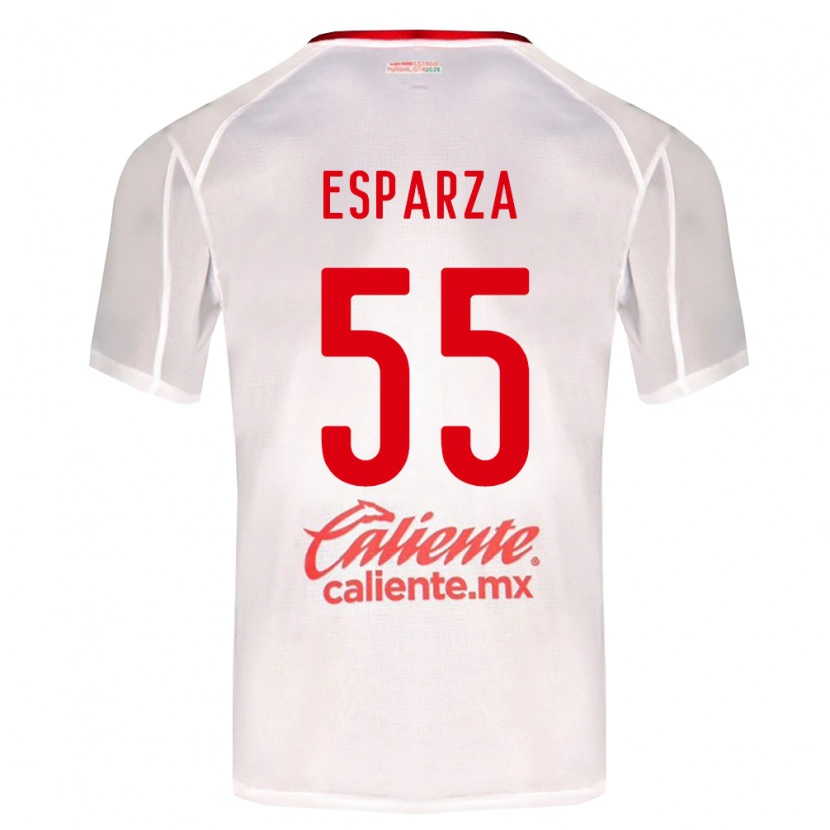 Danxen Criança Camisola Sebastián Esparza #55 Branco Verde Vermelho Alternativa 2026/27 Camisa Brasil