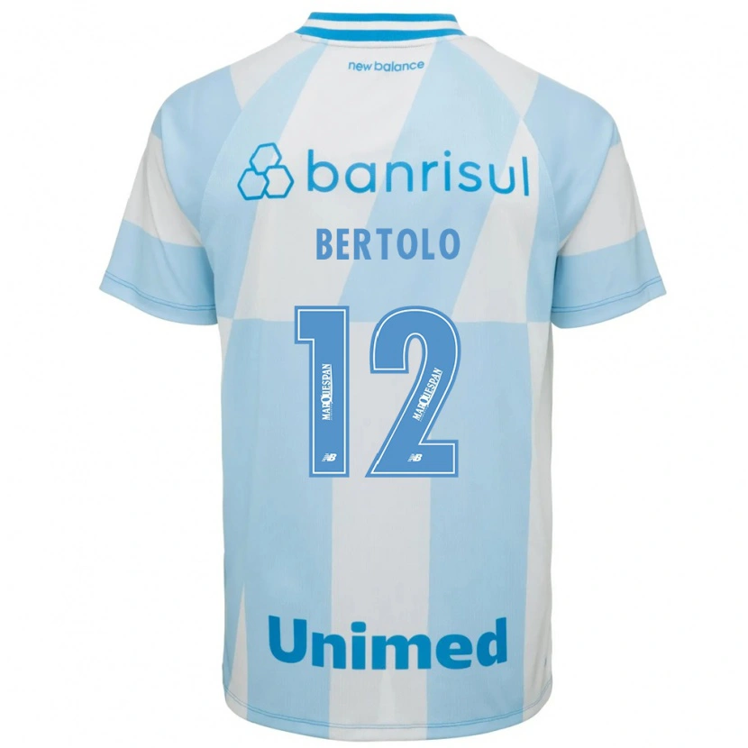 Danxen Criança Camisola Mateus Bertolo #12 Azul Claro Branco Alternativa 2026/27 Camisa Brasil