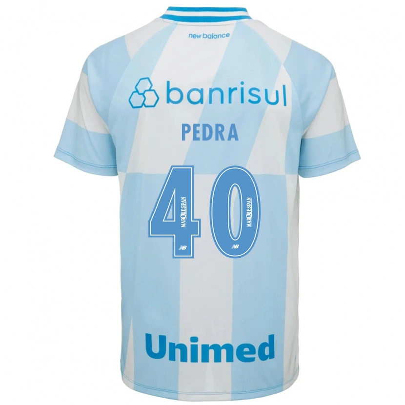 Danxen Criança Camisola Duda Pedra #40 Azul Claro Branco Alternativa 2026/27 Camisa Brasil