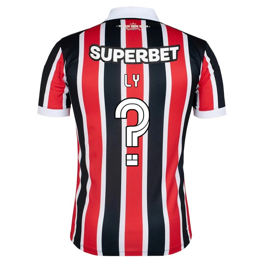 Danxen Criança Camisola Iba Ly #0 Vermelho Branco Preto Alternativa 2026/27 Camisa Brasil