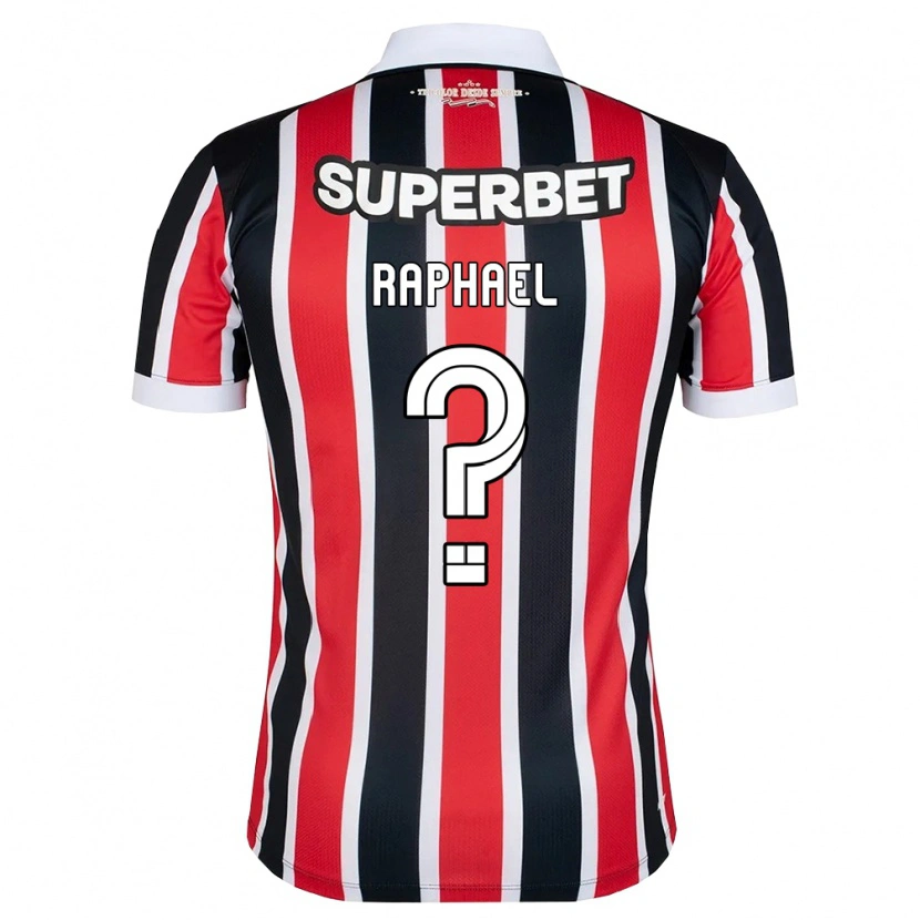 Danxen Criança Camisola Raphael #0 Vermelho Branco Preto Alternativa 2026/27 Camisa Brasil