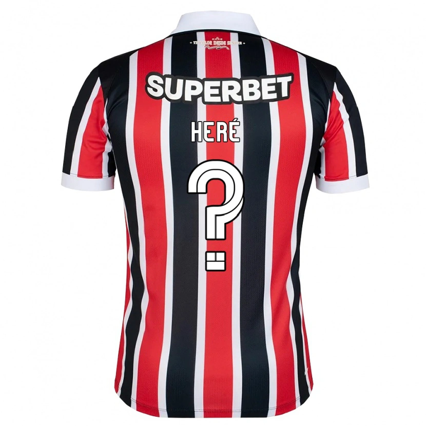 Danxen Criança Camisola Heré #0 Vermelho Branco Preto Alternativa 2026/27 Camisa Brasil