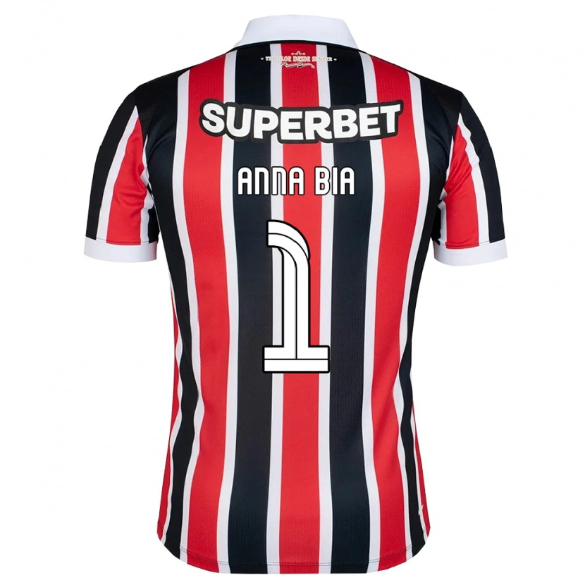 Danxen Criança Camisola Anna Bia #1 Vermelho Branco Preto Alternativa 2026/27 Camisa Brasil