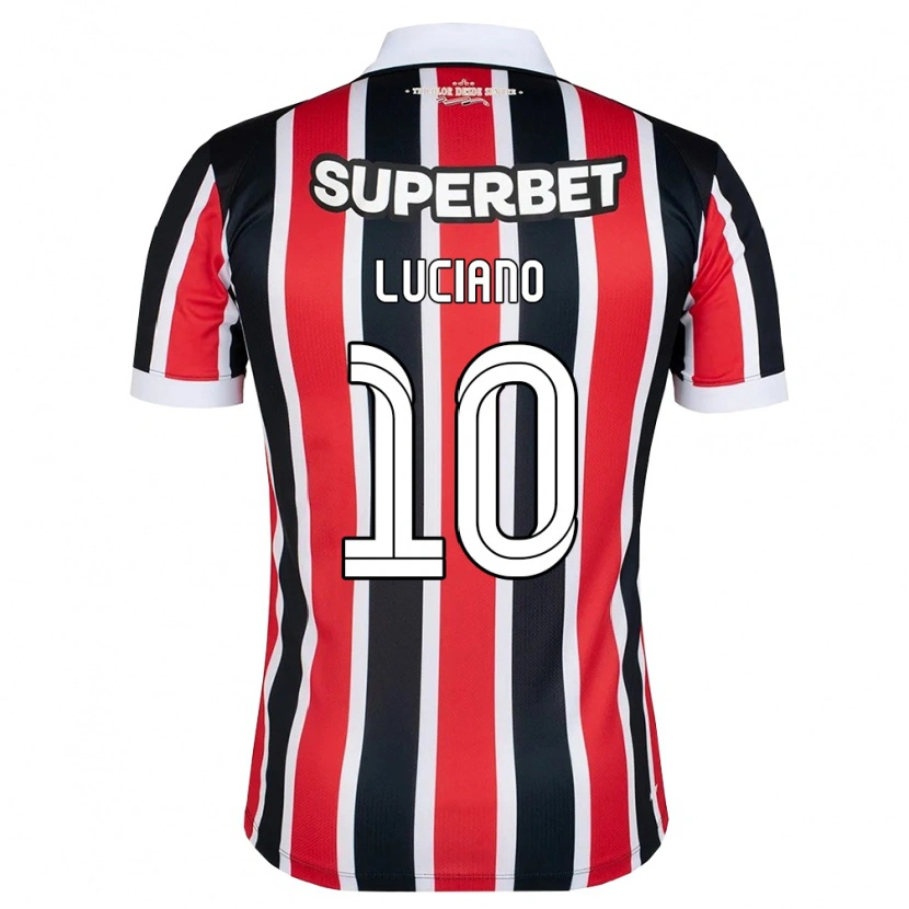 Danxen Criança Camisola Luciano Da Rocha Neves #10 Vermelho Branco Preto Alternativa 2026/27 Camisa Brasil