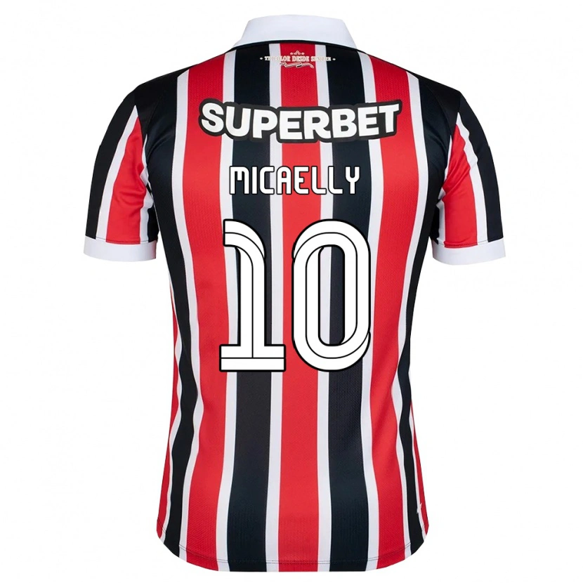 Danxen Criança Camisola Micaelly #10 Vermelho Branco Preto Alternativa 2026/27 Camisa Brasil