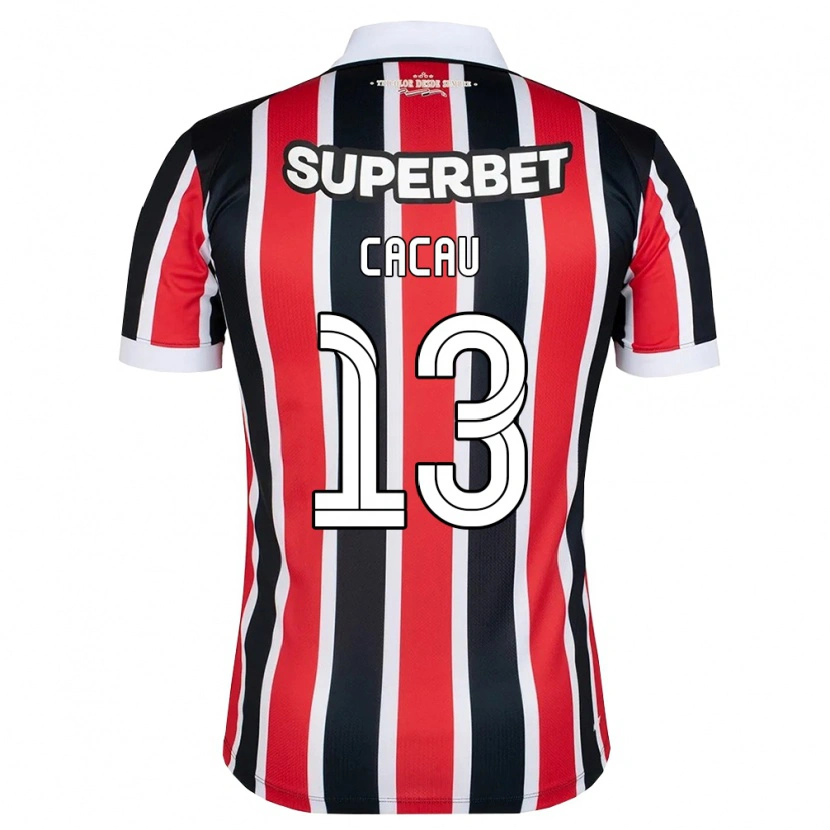 Danxen Criança Camisola Cacau #13 Vermelho Branco Preto Alternativa 2026/27 Camisa Brasil