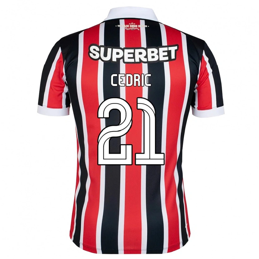Danxen Criança Camisola Cédric Soares #21 Vermelho Branco Preto Alternativa 2026/27 Camisa Brasil