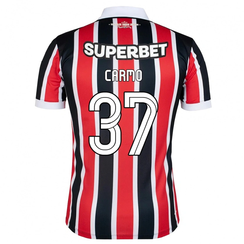 Danxen Criança Camisola Henrique Carmo #37 Vermelho Branco Preto Alternativa 2026/27 Camisa Brasil