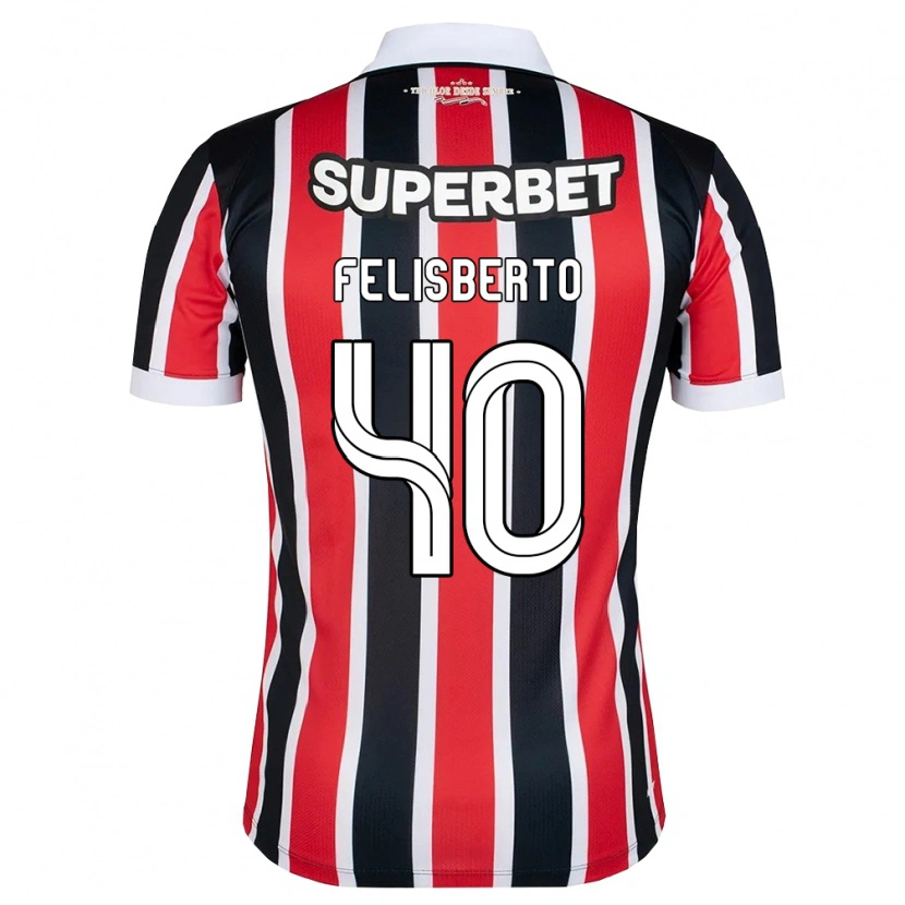 Danxen Criança Camisola Igor Felisberto #40 Vermelho Branco Preto Alternativa 2026/27 Camisa Brasil