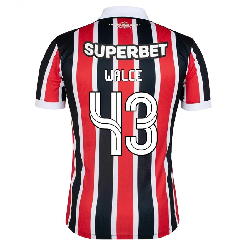 Danxen Criança Camisola Walce #43 Vermelho Branco Preto Alternativa 2026/27 Camisa Brasil