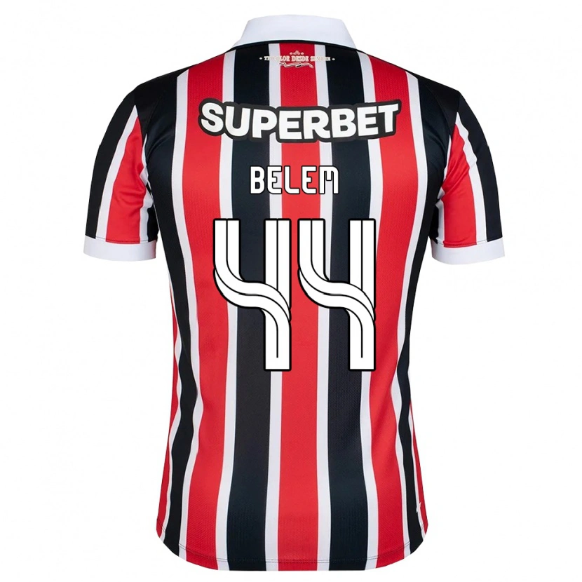 Danxen Criança Camisola Matheus Belém #44 Vermelho Branco Preto Alternativa 2026/27 Camisa Brasil