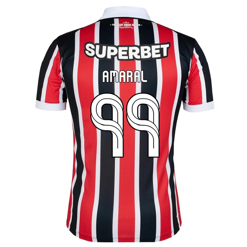 Danxen Criança Camisola Vitória Amaral #99 Vermelho Branco Preto Alternativa 2026/27 Camisa Brasil