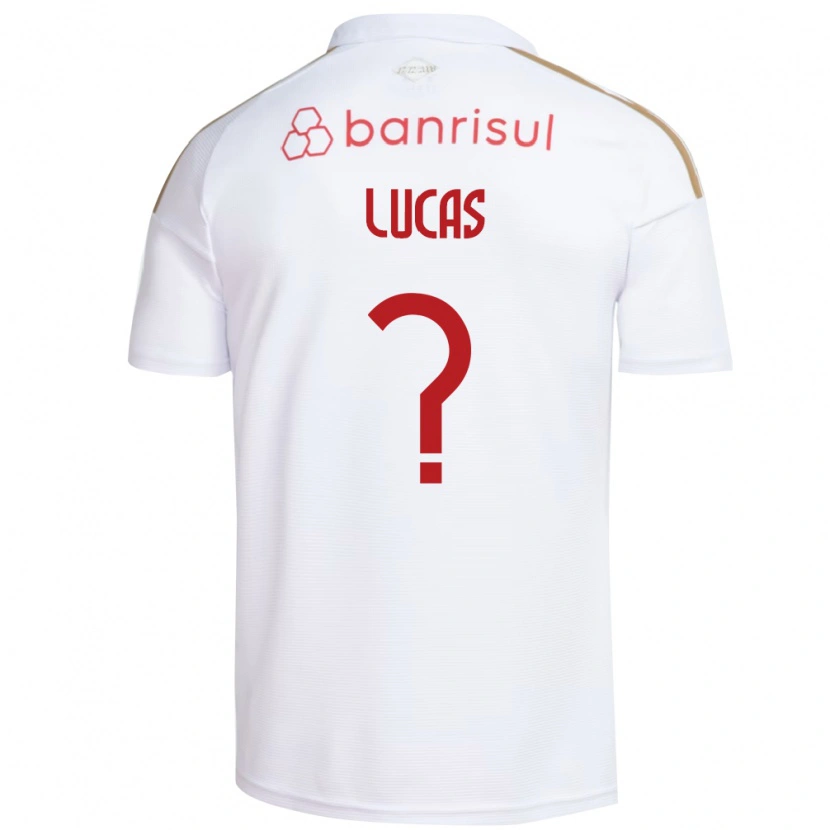 Danxen Criança Camisola Crysthyan Lucas #0 Branco Vermelho Alternativa 2026/27 Camisa Brasil
