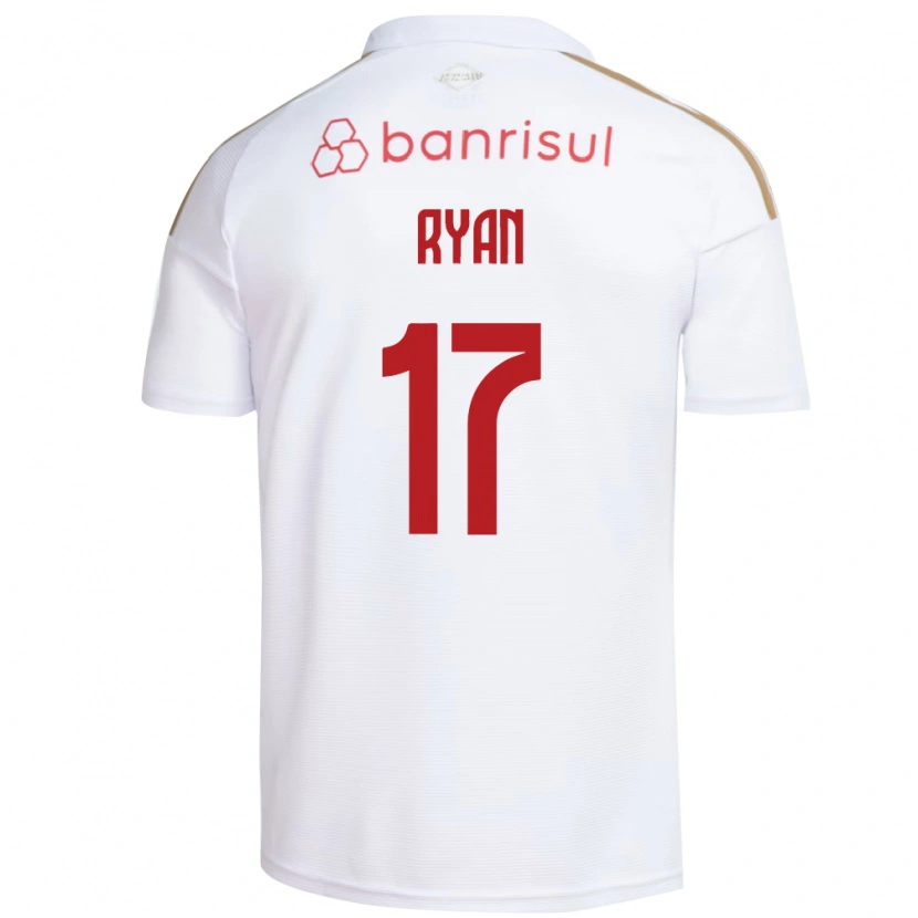 Danxen Criança Camisola Gabriel Ryan #17 Branco Vermelho Alternativa 2026/27 Camisa Brasil