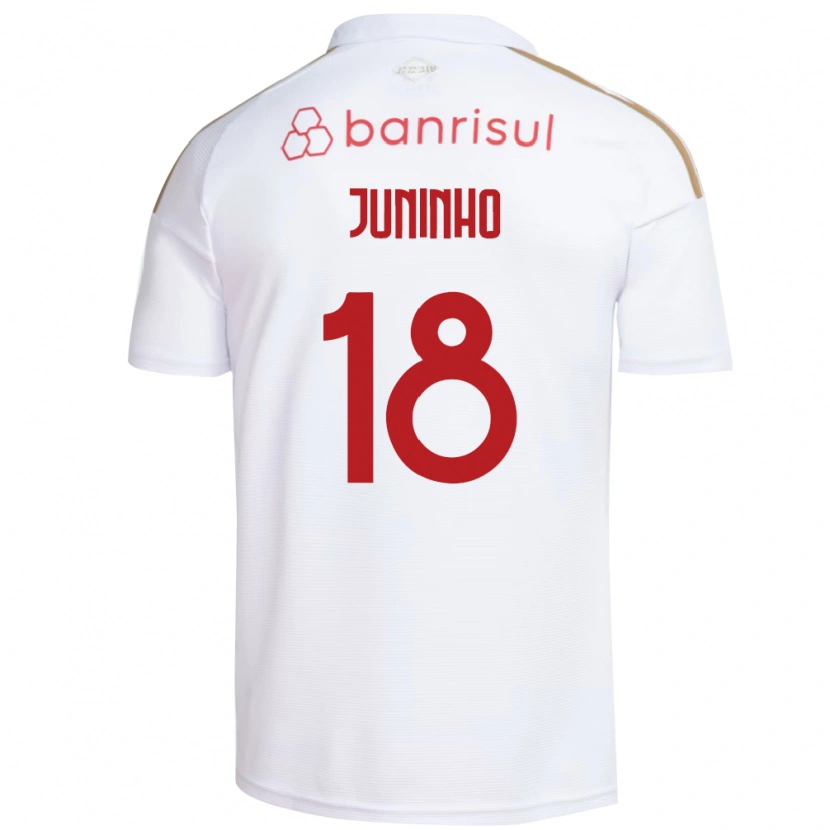Danxen Criança Camisola Juninho #18 Branco Vermelho Alternativa 2026/27 Camisa Brasil