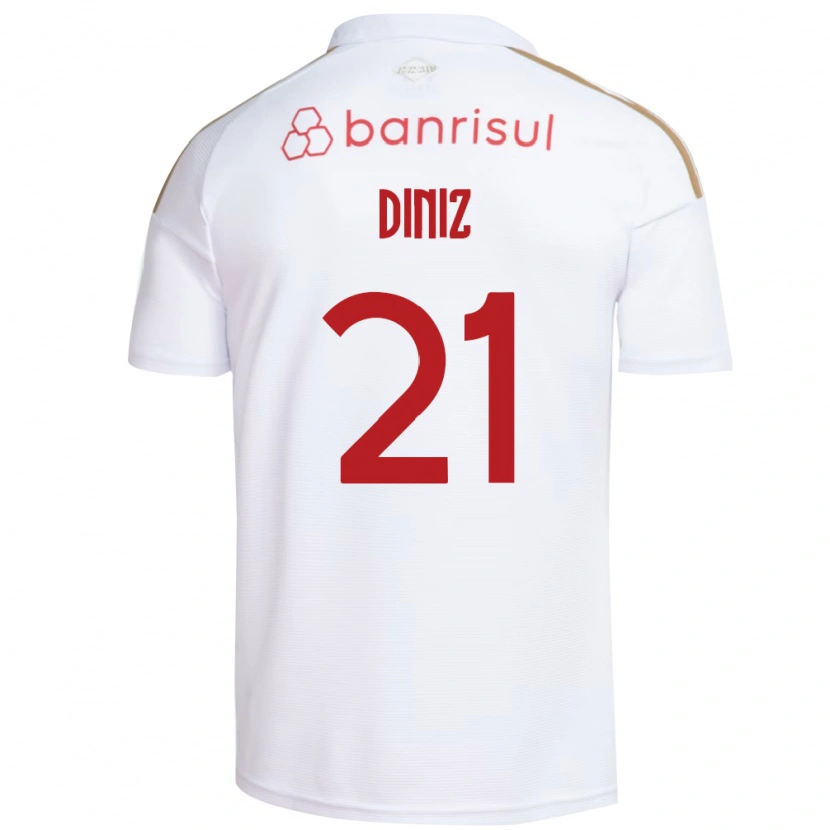 Danxen Criança Camisola Kauã Diniz #21 Branco Vermelho Alternativa 2026/27 Camisa Brasil