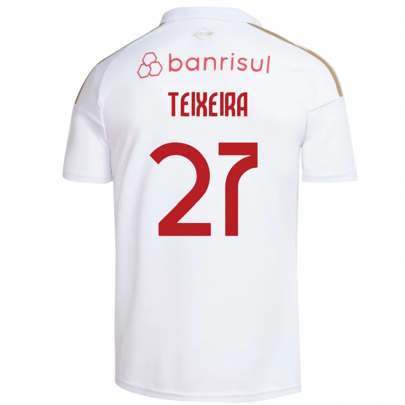 Danxen Criança Camisola Danny Teixeira #27 Branco Vermelho Alternativa 2026/27 Camisa Brasil